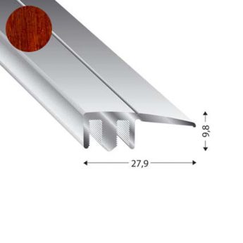 PROFIL ZAK DUO GRIP 28 MM 6-22 MM 270 CM MERBAU PROFIL ZAK DUO GRIP 28 MM 6-22 MM 270 CM MERBAU