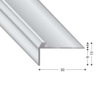 PROFIL STOP V=3 MM 270 CM SREBRN
