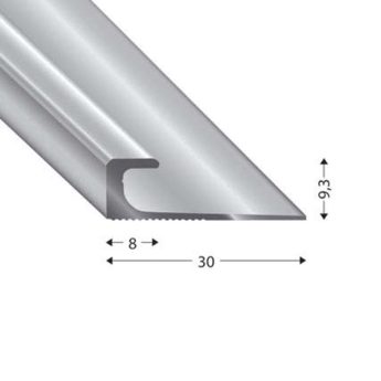 PROFIL ZAK V=6,5 MM 270 CM SREBRN
