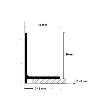 PROFIL ZAKLJUČNI SL16X2 ALU TITAN C31 PROFIL ZAKLJUČNI SL16X2 ALU TITAN C31