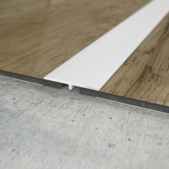 PROFIL PREHODNI UL25X2 ALU WHITE RAL 9016 AD VINYL