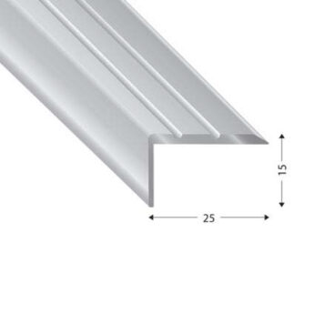 PROFIL STOP 25X15 MM 270 CM SREBRN