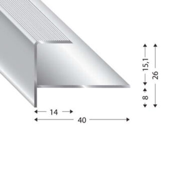 PROFIL STOP 1-DELNI 270 CM PEŠČEN (15 MM)